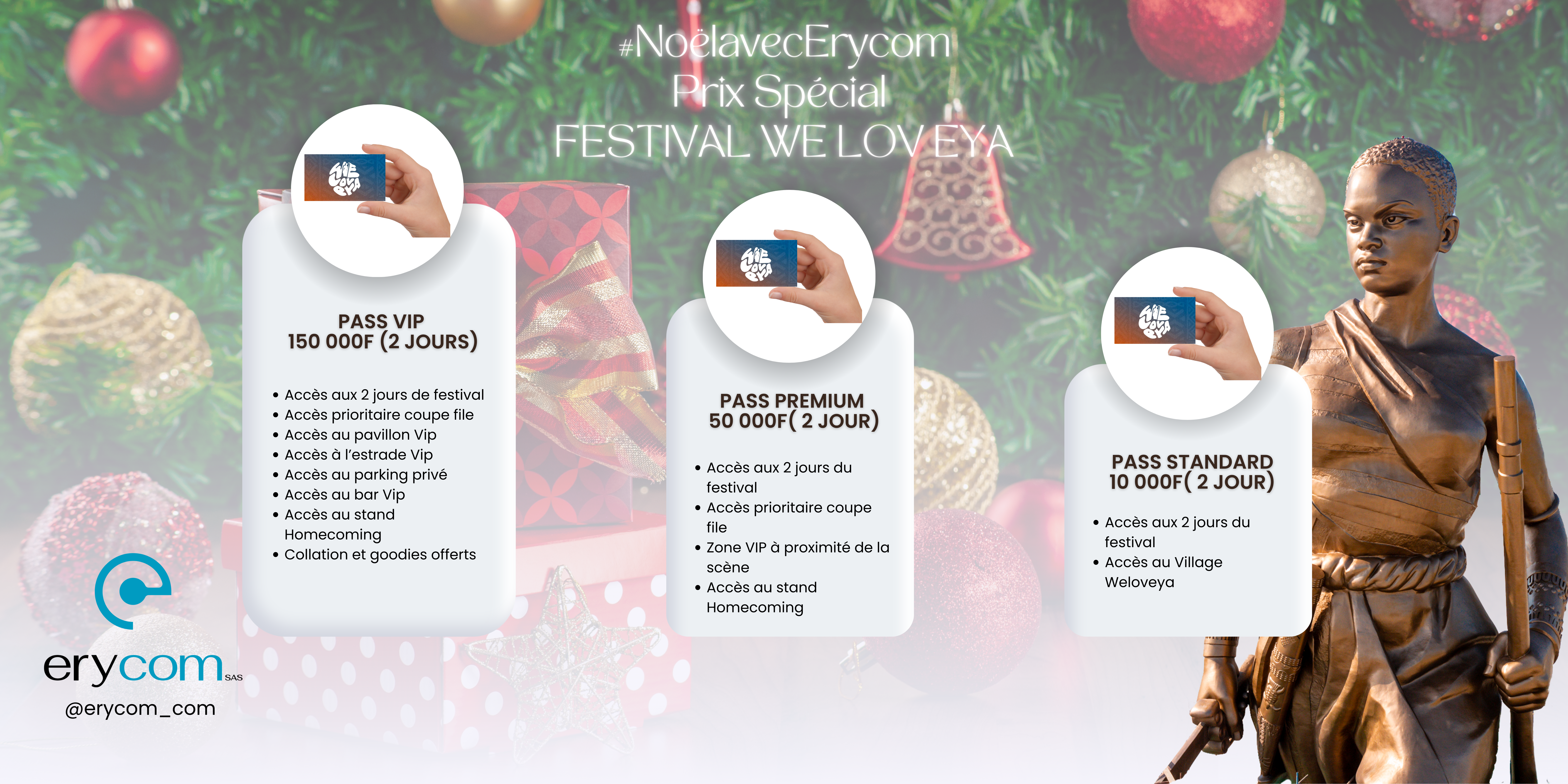 Banner Noël avec Erycom